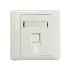 FACE PLATE WHITE SINGLE
