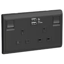BLACK SOCKET WITH USB
